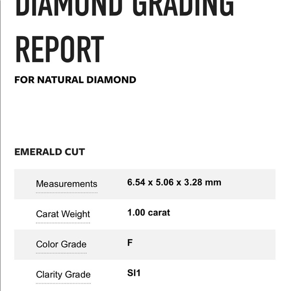 SOLD!! TACORI GIA Emerald Cut Diamond Engagement Ring 1.00 F SI1 Center - Picture 5 of 17